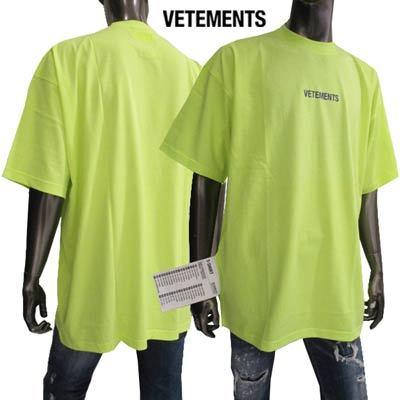ヴェトモン VETEMENTS メンズ トップス Tシャツ 半袖 ロゴ  フロントVETEMENTSロゴ・バックネック部分刺繍ロゴ・ビッグタグ付きTシャツ ネオンイエロー :220502-101:ガッツブランドショップ -  通販 - Yahoo!ショッピング
