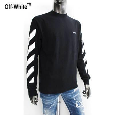 オフホワイト OFF-WHITE メンズ トップス ロンT カットソー 長袖 ロゴ オフホワイト OFF-WHITE メンズ トップス ロンT カットソー 長袖 ロゴ