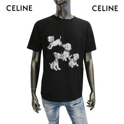 セリーヌ CELINE メンズ トップス Tシャツ 半袖 ロゴ ユニセックス可