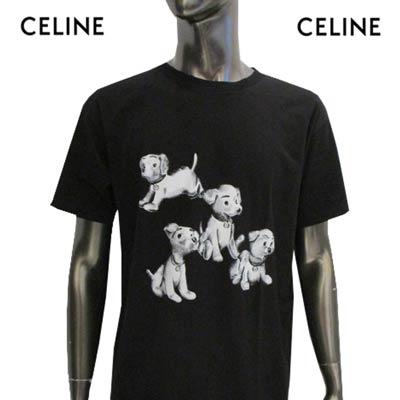 セリーヌ CELINE メンズ トップス Tシャツ 半袖 ロゴ ユニセックス可