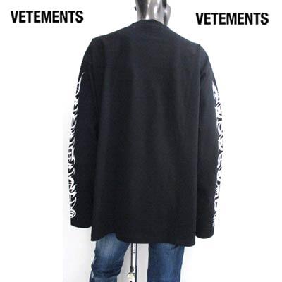 ヴェトモン VETEMENTS メンズ トップス Tシャツ ロンT 長袖 ロゴ