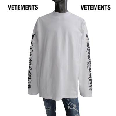 ヴェトモン VETEMENTS メンズ トップス Tシャツ ロンT 長袖 ロゴ