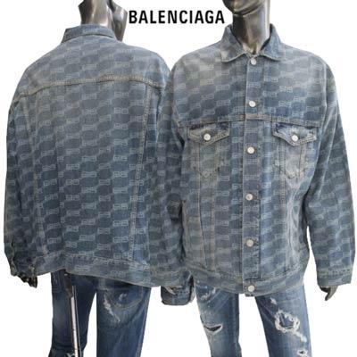 バレンシアガ デニム ジャケット BALENCIAGA メンズ ストライプライン