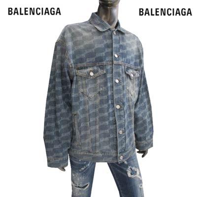バレンシアガ デニム ジャケット BALENCIAGA メンズ ストライプライン