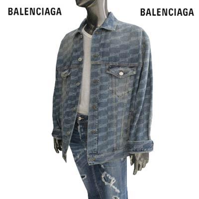バレンシアガ デニム ジャケット BALENCIAGA メンズ ストライプライン