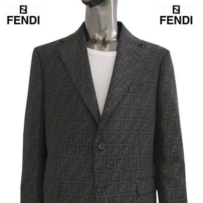 フェンディ テーラードジャケット メンズ FENDI ズッカ柄 FFモノグラム