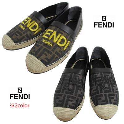 フェンディ スリッポン シューズ エスパドリーユ 靴 メンズ FENDI FF