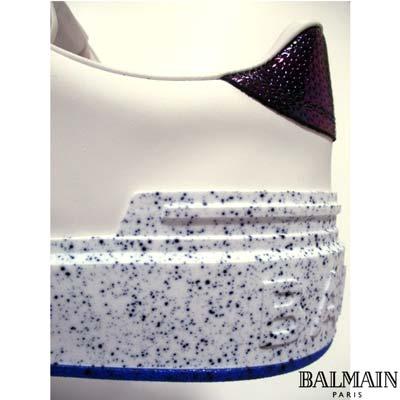 秋冬の主役◎ バルマン スニーカー 靴 メンズ BALMAIN オーロラカラー ブルーソール マルチロゴ 白 AM1VI288 LCLW 0FA 【XUR1045316834】(36894円)