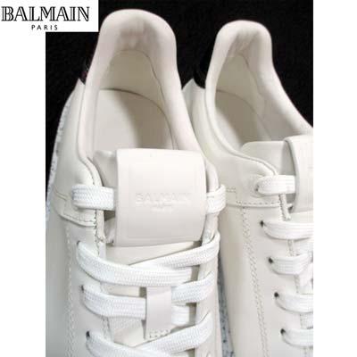 秋冬の主役◎ バルマン スニーカー 靴 メンズ BALMAIN オーロラカラー ブルーソール マルチロゴ 白 AM1VI288 LCLW 0FA 【XUR1045316834】(36894円)