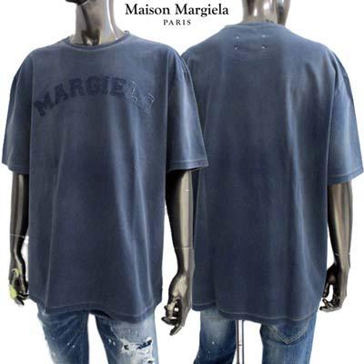メゾンマルタンマルジェラ 半袖Tシャツ ロゴT MAISON MARGIELA メンズ パーシャルパッチロゴ ステッチ S50GC0685