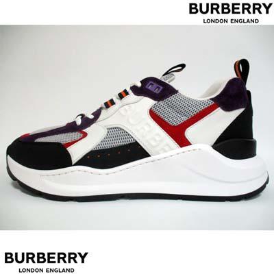 A7人気シール帳 バーバリー スニーカー シューズ メンズ BURBERRY エンボス メッシュ モノグラム マルチロゴ 8061873 A1189 【W1239793931】(43758円)