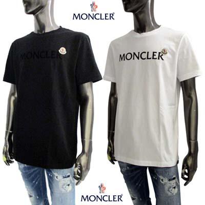 モンクレール Tシャツ 半袖 メンズ MONCLER ロゴワッペン 異素材