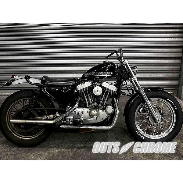 wlanガッツクローム　ハーレー用 LOW RISE BAR へこみ無し GUTS CHROME（ガッツ クローム） ハーレー ハンドル クローム