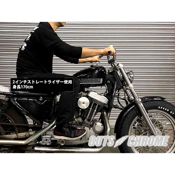 wlanガッツクローム　ハーレー用 LOW RISE BAR へこみ無し GUTS CHROME（ガッツ クローム） ハーレー ハンドル クローム
