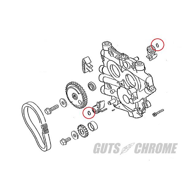 GUTS CHROME（ガッツ クローム） ○カムチェーンテンショナー