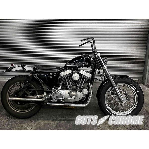 GUTS CHROME（ガッツ クローム） ハーレー ハンドル クローム ナロー