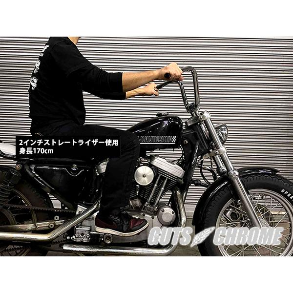 GUTS CHROME ハーレー ハンドル クローム ナローエイプミディアム