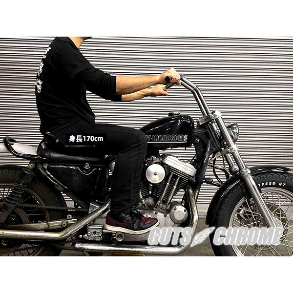 GUTS CHROME（ガッツ クローム） ハーレー ハンドル クローム 10インチ