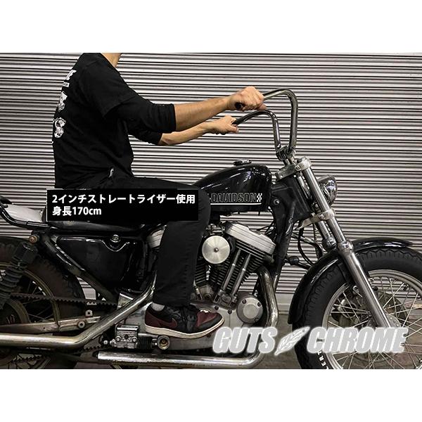 wlanガッツクローム　ハーレー用 LOW RISE BAR へこみ無し GUTS CHROME（ガッツ クローム） ハーレー ハンドル クローム