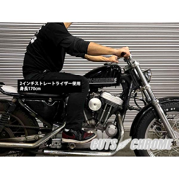 GUTS CHROME（ガッツ クローム） ハーレー ハンドル ブラック Zバー