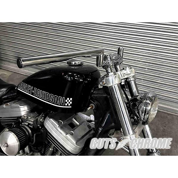 GUTS CHROME（ガッツ クローム） ハーレー ハンドル ブラック Zバー