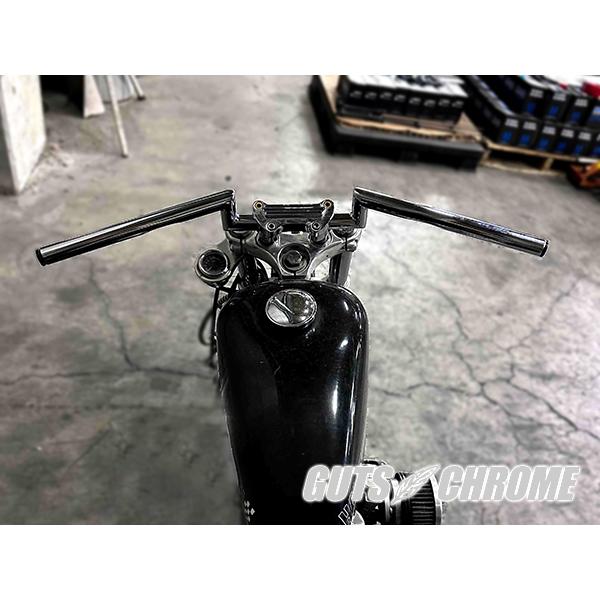 GUTS CHROME（ガッツ クローム） ハーレー ハンドル ブラック Zバー