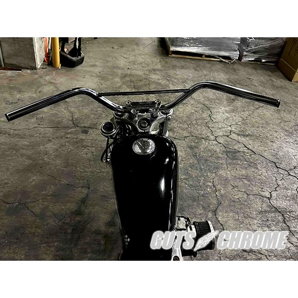 ハーレー ハンドル 2050-0510 ブラック　MX BAR ヘコミ(ディンプル)有 1インチ(25.4mm)径