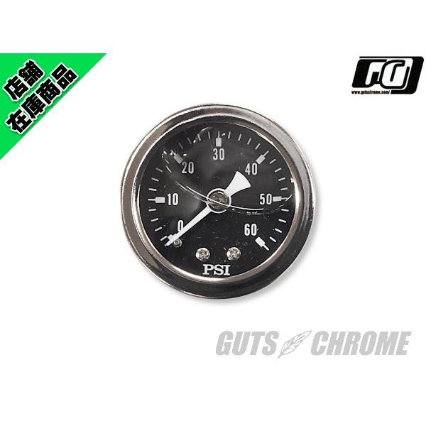 GUTS CHROME（ガッツ クローム） オイルプレッシャーゲージ ブラック