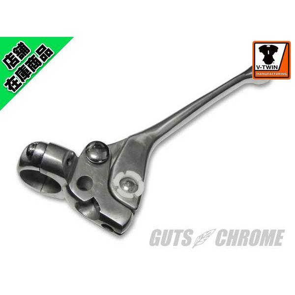 スモールホールブレーキレバー スイッチホール付 ポリッシュ USA在庫