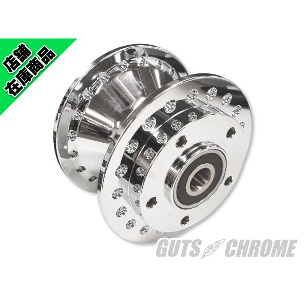 GUTS CHROME ○フロント ナローアルミハブ 2000-07年XL ダブル