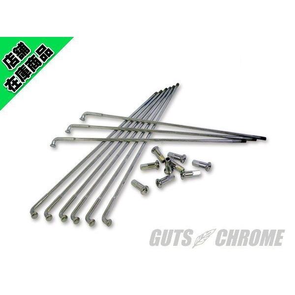 ハーレーCustom Chrome クロームスポークセット 16インチ GUTS CHROME（ガッツ クローム） V-Twin製 16インチ スポークセット