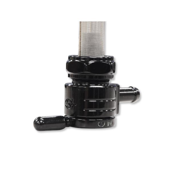 ○GOLAN クリックスリックガスコック 22mmナット ブラック ストレート