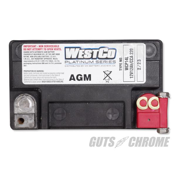 9800-4060 ハーレー WESTCO（ウエストコ）バッテリー 2004年以降XL　OEM 65958-04｜gutschrome｜02