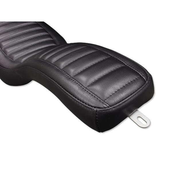 ▽HARD RIDE レザーコブラシート ブラック 4速フレーム用 : ガッツ
