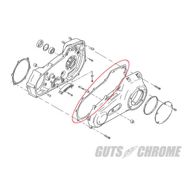 プライマリーガスケットペーパーw/Bead 2006-17年FXD/2007-17年ST｜gutschrome｜02