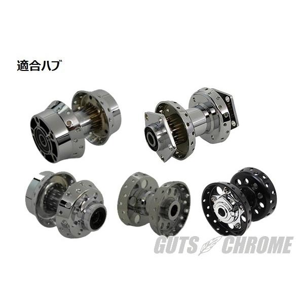 センターローディング　2本 GUTS CHROME（ガッツ クローム） W&W 18インチドロップセンターリム用