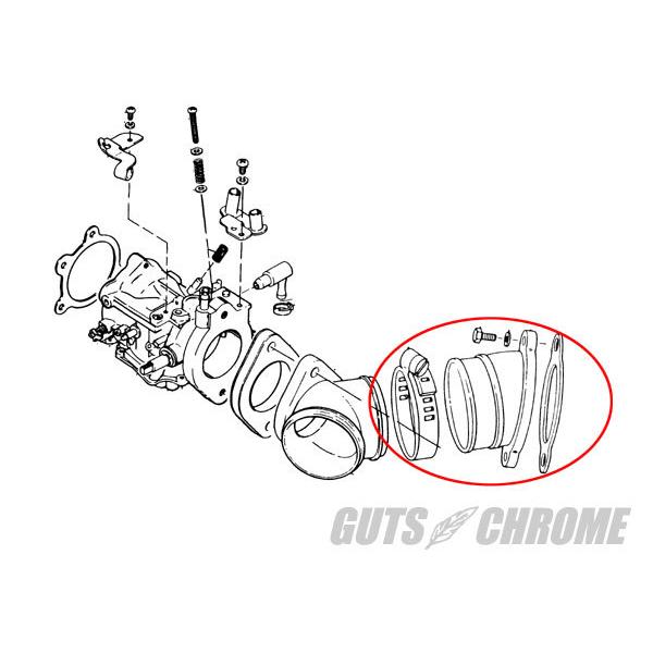 GUTS CHROME WWC-67-181 ○W&W 84-89年 インテークマニホールド