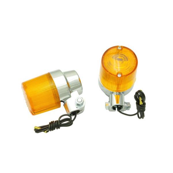 ヨーロピアンウインカー黄ばみ❗️当時物　通電okやれ仕様 ヨーロピアンウィンカー 50φ オレンジ (Z1/Z2/Z750/Z900/Z1000/Z400F