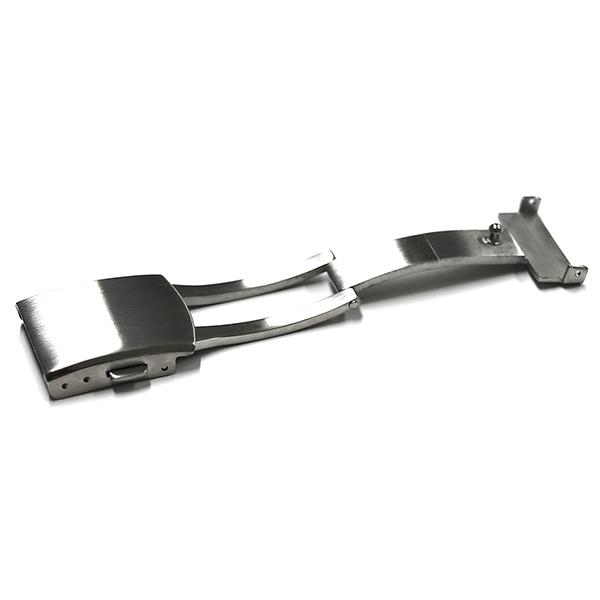 腕時計 メタル ベルト バックル 18mm 20mm 22mm 三つ折れ 両サイド