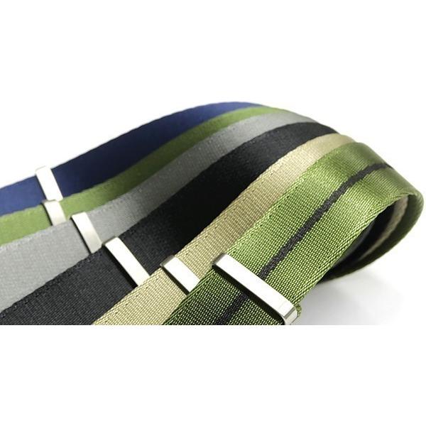 腕時計 NATO ベルト 20mm 22mm ナイロン オリーブグリーン ブラック