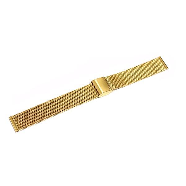 腕時計 ベルト 16mm 18mm 20mm 22mm 24mm ステンレス 金色 イエロー 