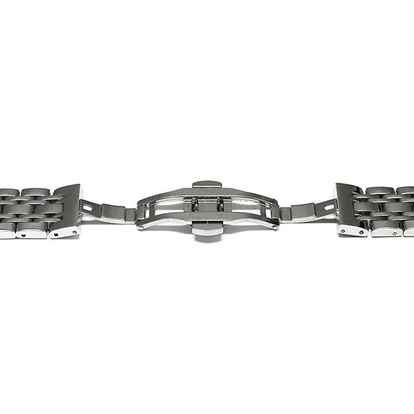腕時計 Dバックル ステンレス ベルト 交換用 プッシュ式 16mm 18mm