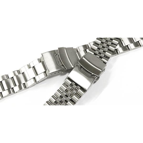 【高品質】無垢ステンレス ジュビリーブレス 20mm22mm２個セット 腕時計 ベルト 20mm 弓カン ステンレス ジュビリー ブレス ys-jub
