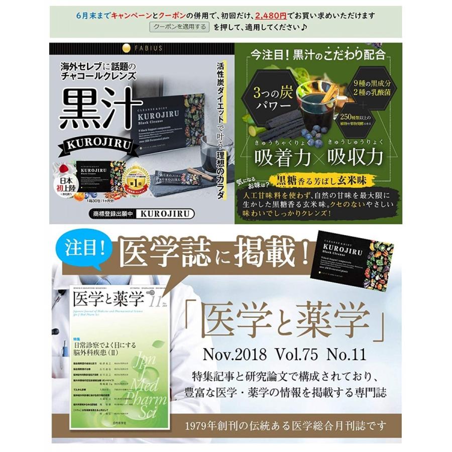 黒汁 Kurojiru 炭 サプリ クレンズ ダイエット 30包 1ヶ月分 日本製 Fabius グットクエスト 通販 Yahoo ショッピング