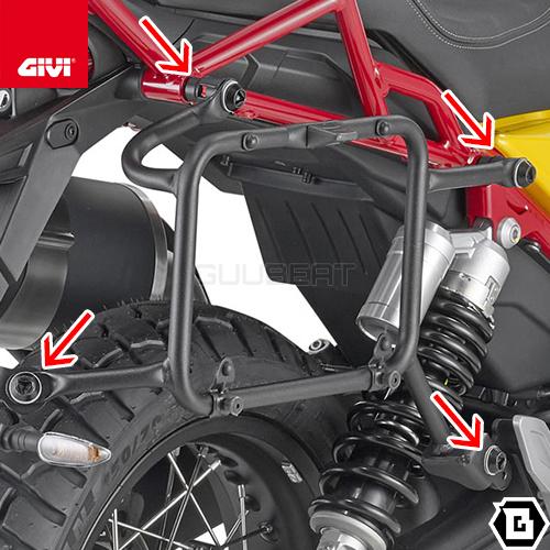 GIVI 05RKIT ラピッドリリースキット サイドケースホルダー用／MOTO MORINI X-CAPE 649 (21 - 23) /  YAMAHA TRACER 700 (20 - 23)専用／ジビ : 05rkit : GUUBEAT-MOTO - 通販 - Yahoo!ショッピング