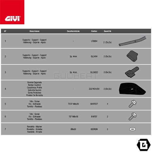m.m様確認ページ6 GIVI（ジビ） GIVI 1121KIT PLX1171／PLO1171MK／PLO1171CAM／PLO1171N