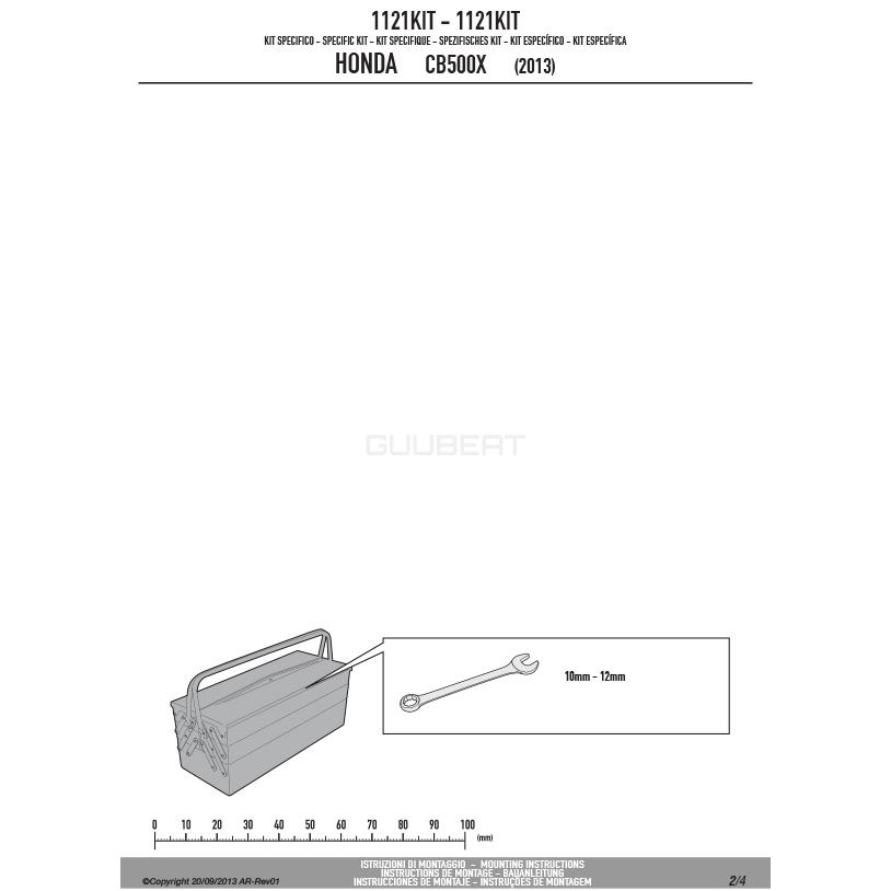 GIVI（ジビ） GIVI 1121KIT PLX1171／PLO1171MK／PLO1171CAM／PLO1171N