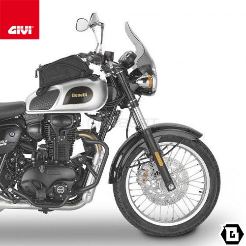 GIVI A201 ライトスモークスクリーン／BENELLI IMPERIALE 400 (20 - 23) / KAWASAKI Z 900 RS (18 - 23)他専用／ジビ｜guubeat-moto｜03