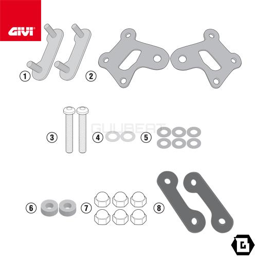 GIVI A4124A 取付キット スクリーン用 フィッティングキット／KAWASAKI 