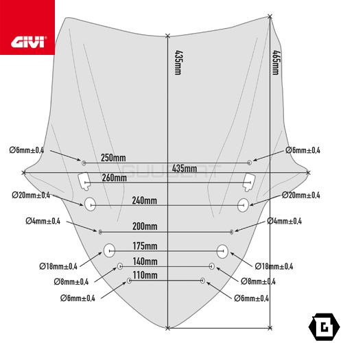GIVI 【セール!4/30 23:59まで】GIVI D2136S スクリーン GIVI 【セール!4/30 23:59まで】GIVI D2136S スクリーン